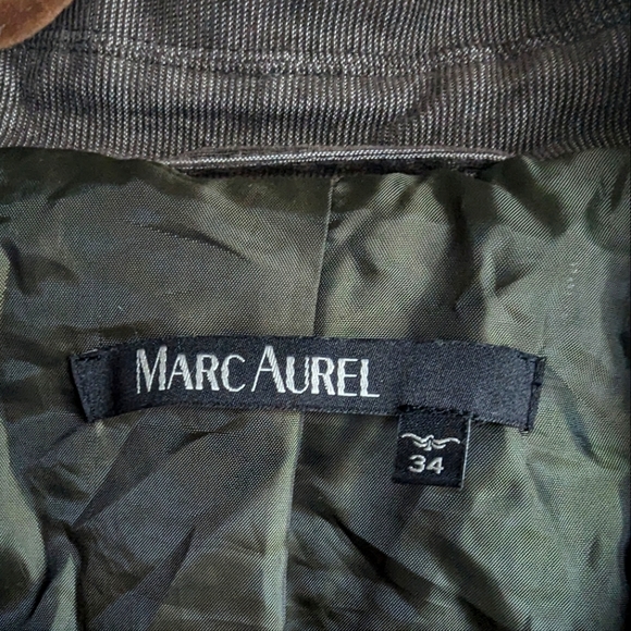 Marc Aurel Blazer Jacket 💕 Olive Brown XS 34 - Picture 6 of 8